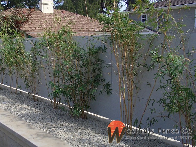 Hardie board siding fence
