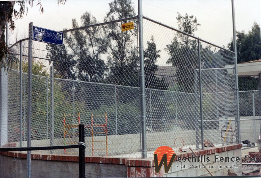 Galvanized chain-link