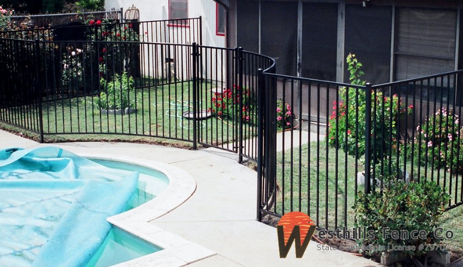 Black regal ironb fence