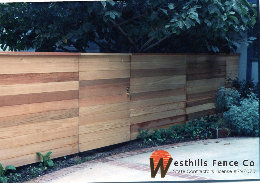 Horizontal tongue and groove fence