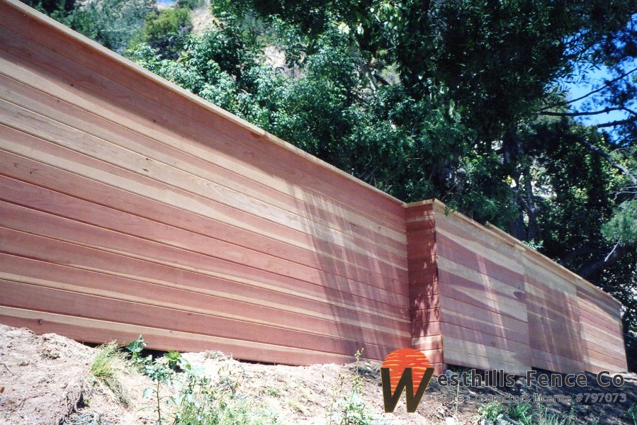 Horizontal tongue and groove with 2x4 cap