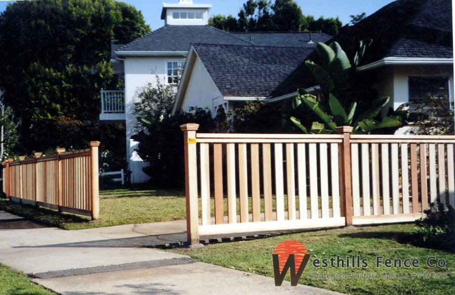 1x4 picket fence
