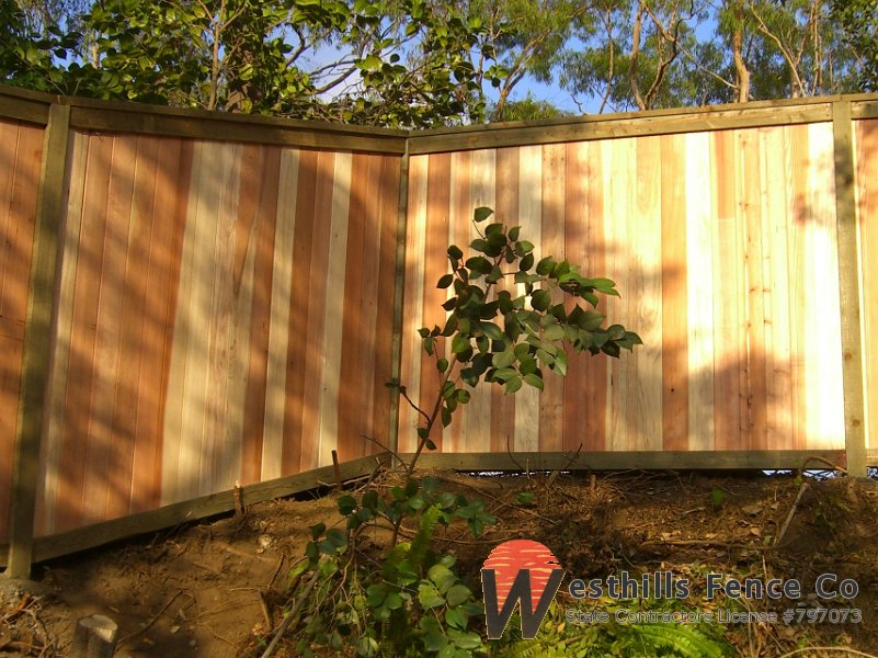 Treated frame fence