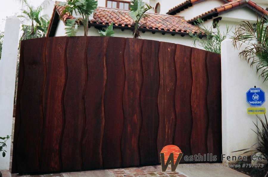 1x12 redwood swing gate