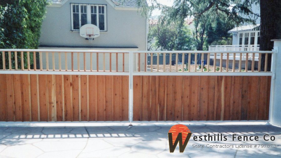 Steel frame double gate
