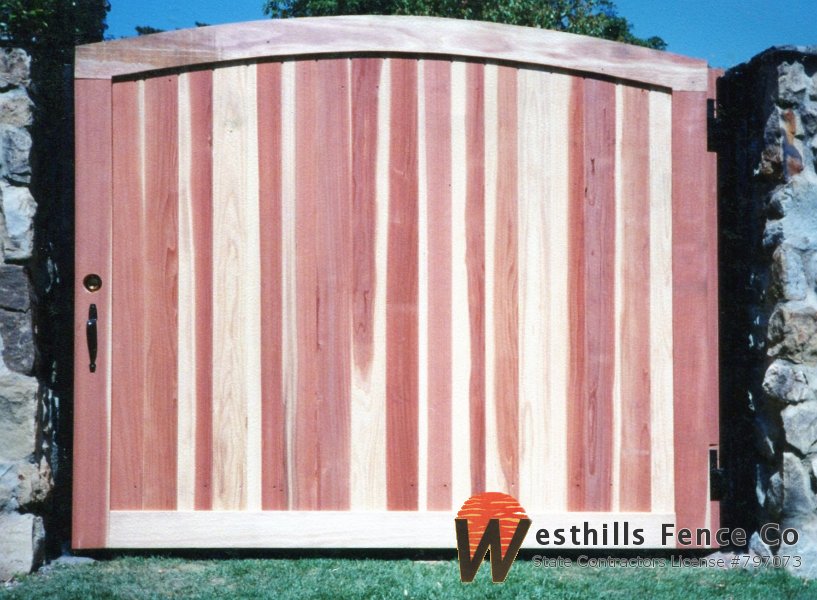 Swing gate tongue and  groove with fascial