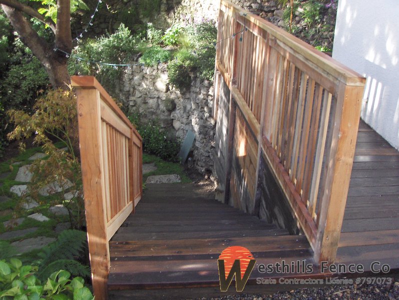 1x3 redwood hand rail