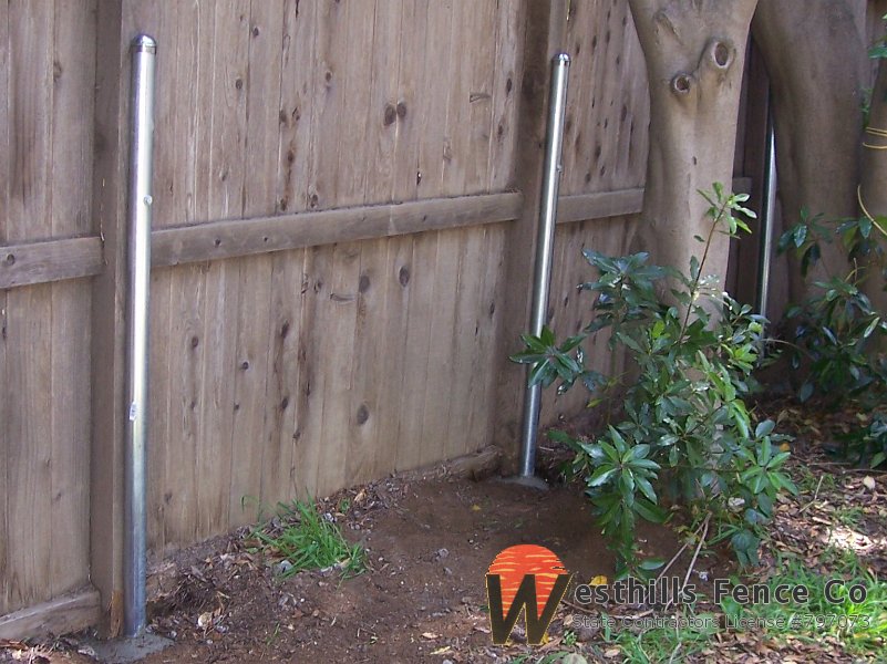 2 3-8 galvanized bracing posts