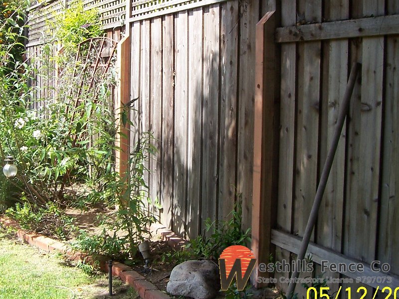 4x4 Redwood bracing posts