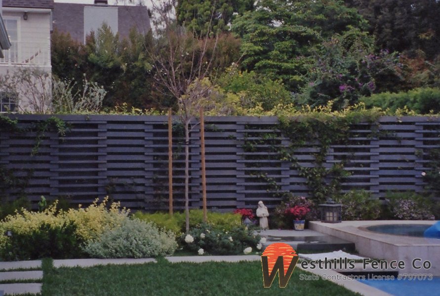 Custom 2x4 horizontal fence
