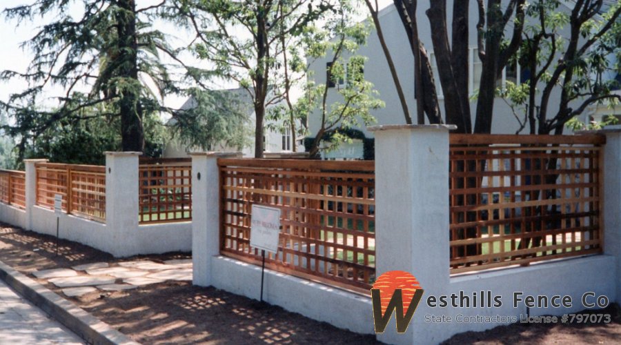 6 square lattice fence