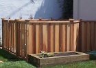 Alternating board fence with 2x4 cap.JPG