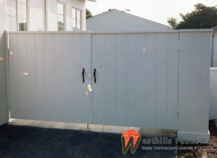 Tongue and groove double gate